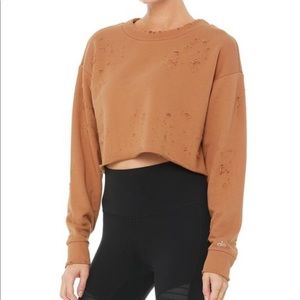 Alo Fierce Pullover // Henna color